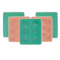 SET OF 6 SILICONE VEGETABLE MOLDS